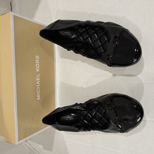 Michael Kors Black Quilted Flats